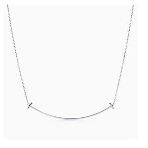 Brand new Tiffany & Co T smile necklace.